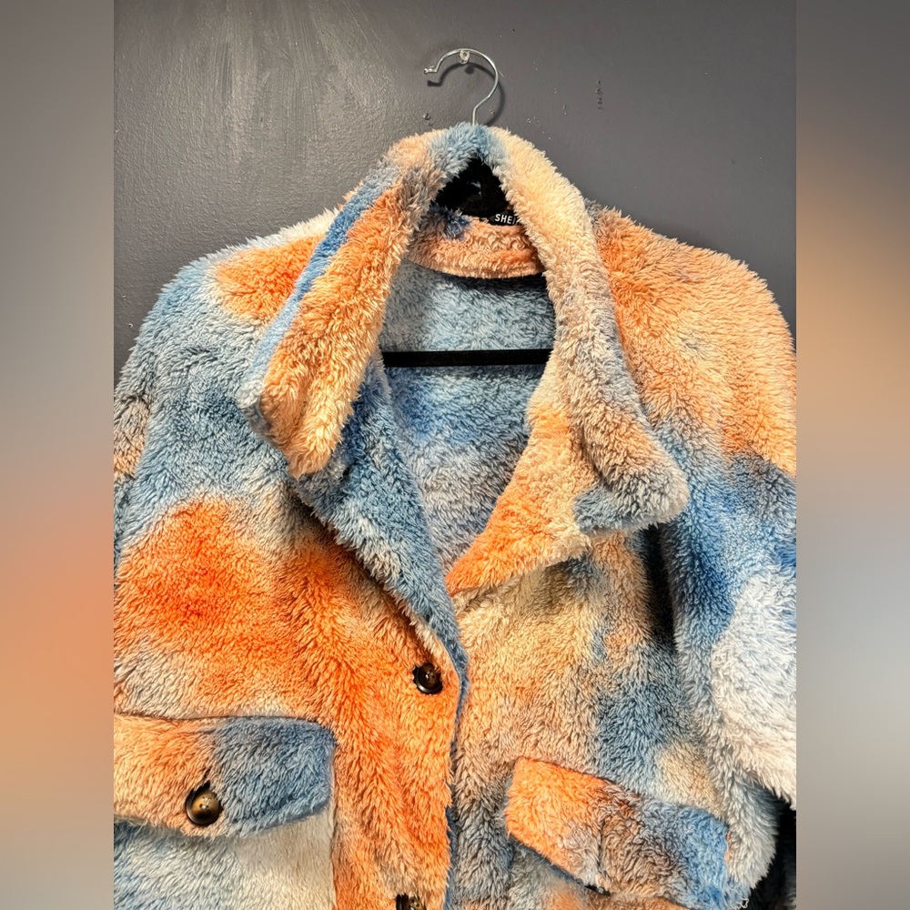 Plus Teddy Button Up Coat - Picture 7 of 11